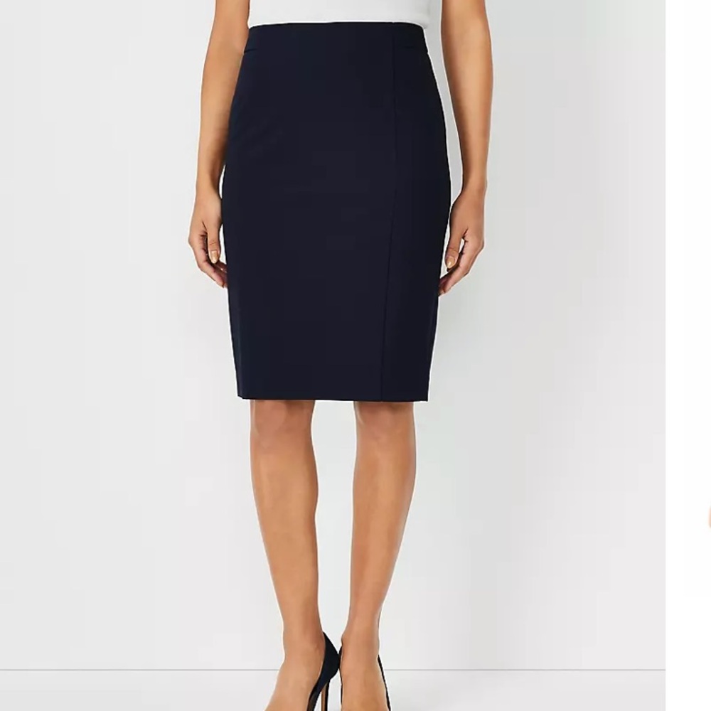 Ann Taylor Seamed Pencil Skirt in Seasonless Stretch